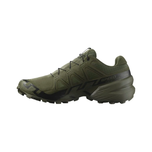 נעלי ריצת שטח גברים Speedcross 6 Wide SALOMON בצבע ירוק זית