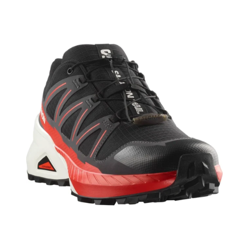 נעלי גברים Speedcross Peak SALOMON בצבע שחור אדום תמונה משנית