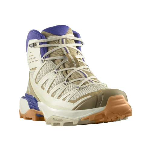 נעלי ריצה לגברים דגם X Ultra 360 Edge Mid Gtx SALOMON בצבע חול וסגול