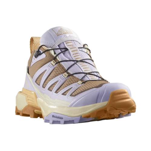 נעלי טיולים אטומות למים לנשים דגם X ULTRA 360 EDGE GORE-TEX SALOMON בצבע חום סגול בהיר