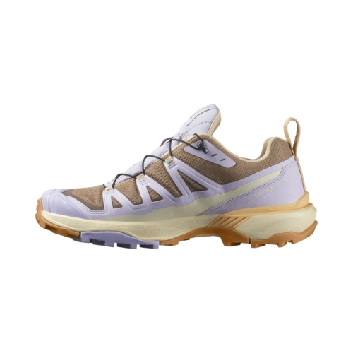 נעלי טיולים אטומות למים לנשים דגם X ULTRA 360 EDGE GORE-TEX SALOMON בצבע חום סגול בהיר