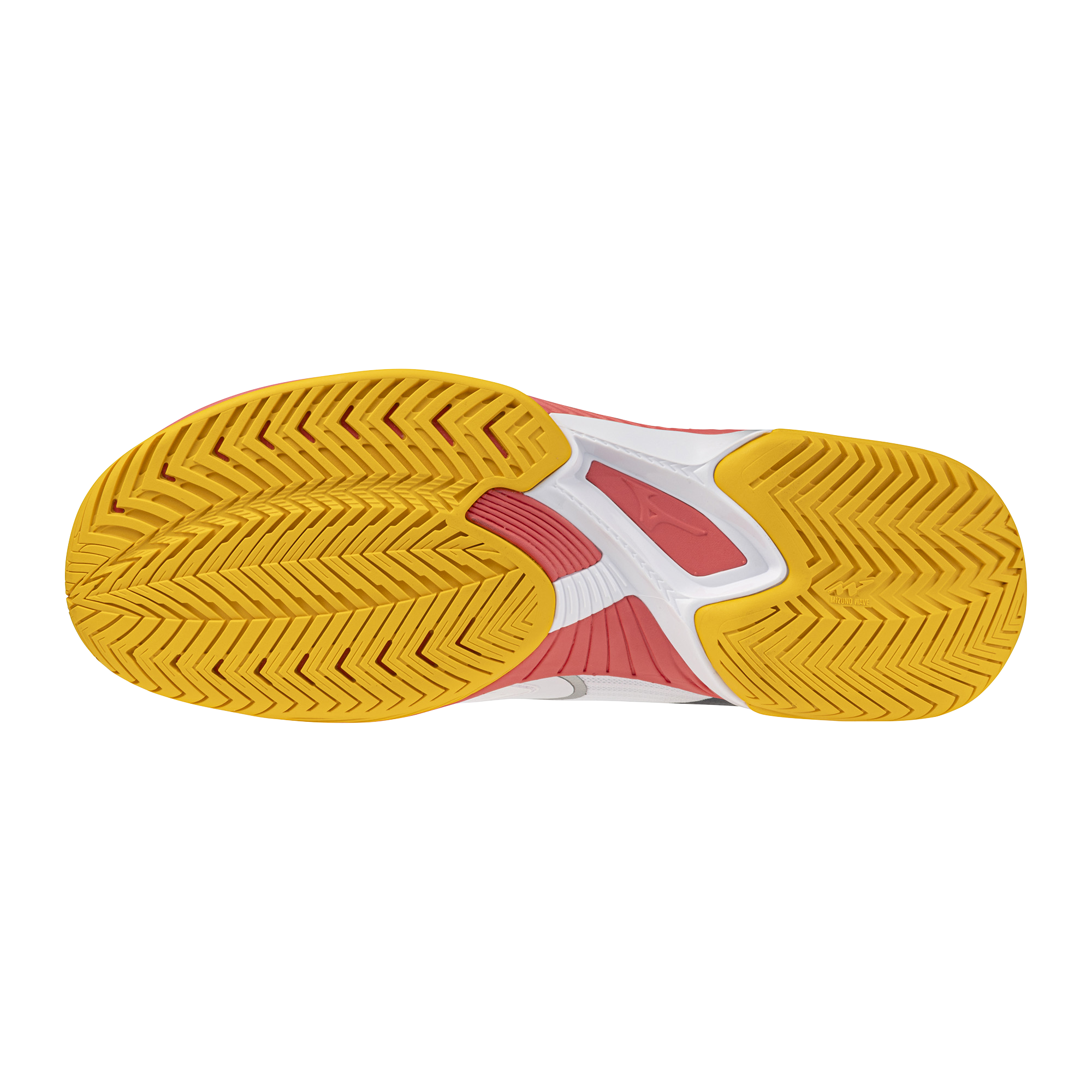 נעלי טניס גברים דגם WAVE EXCEED COURT AC Mizuno בצבע לבן/כתום תמונה משנית