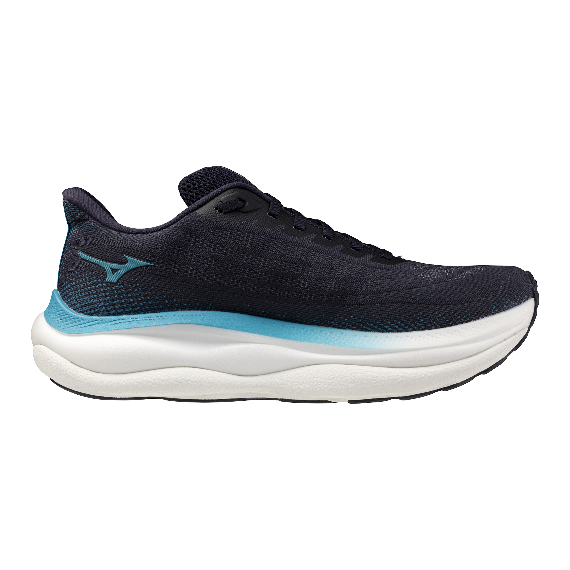 נעלי ריצה לגברים דגם WAVE SKY 9 Mizuno בצבע שחור צהוב