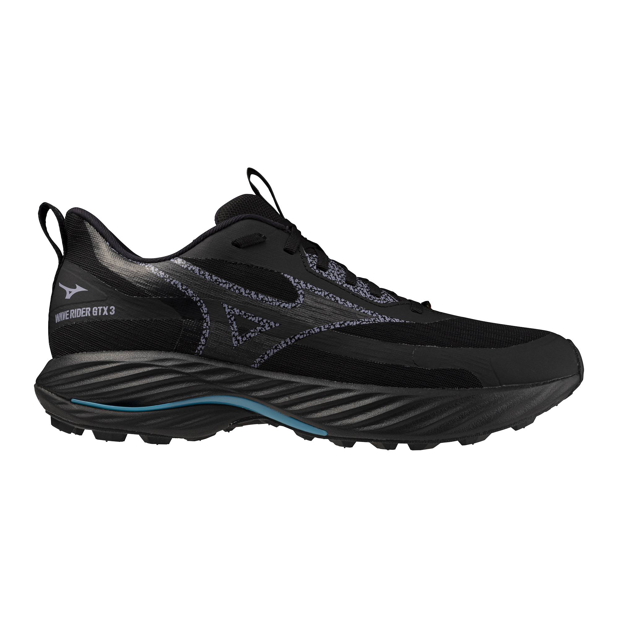 נעלי ריצה לגברים דגם WAVE RIDER GTX 3 Mizuno בצבע שחור