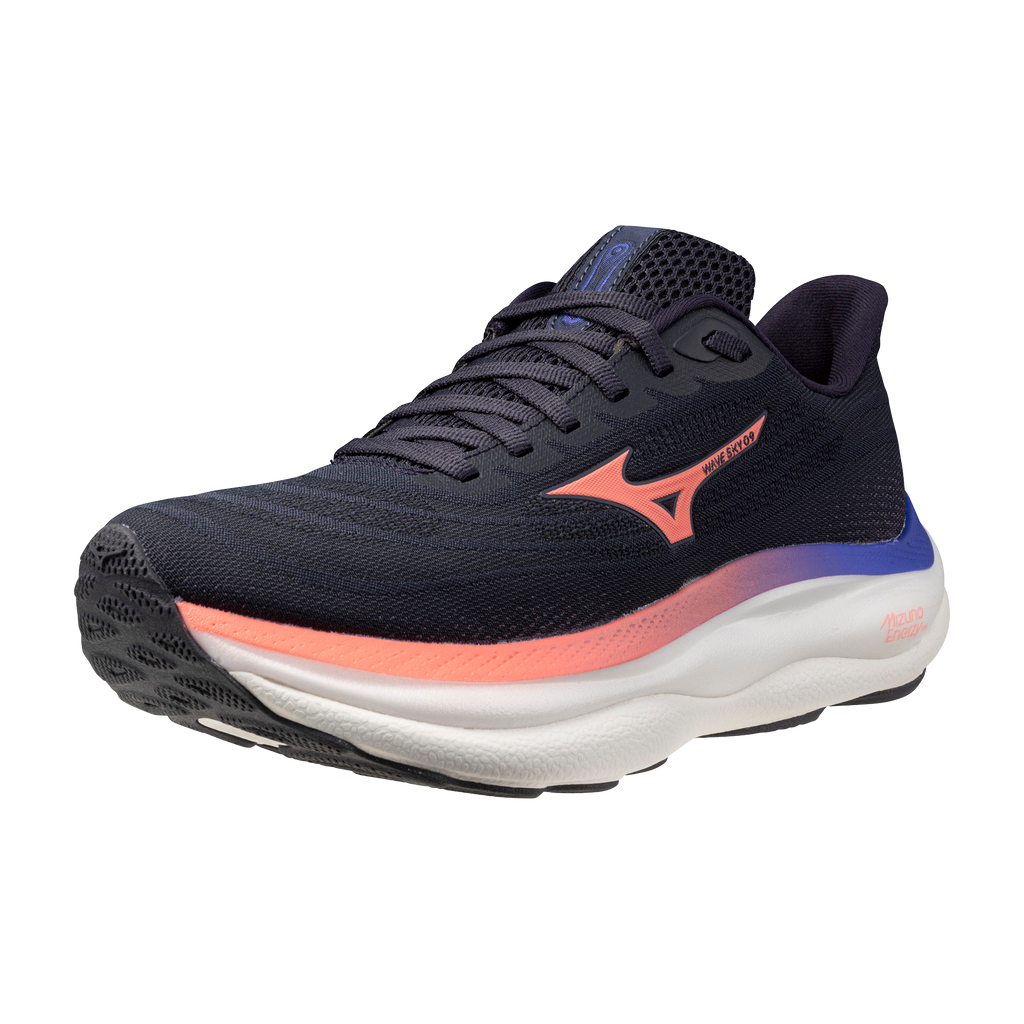 נעלי ריצה נשים דגם WAVE SKY 9 Mizuno צבע שחור ורוד