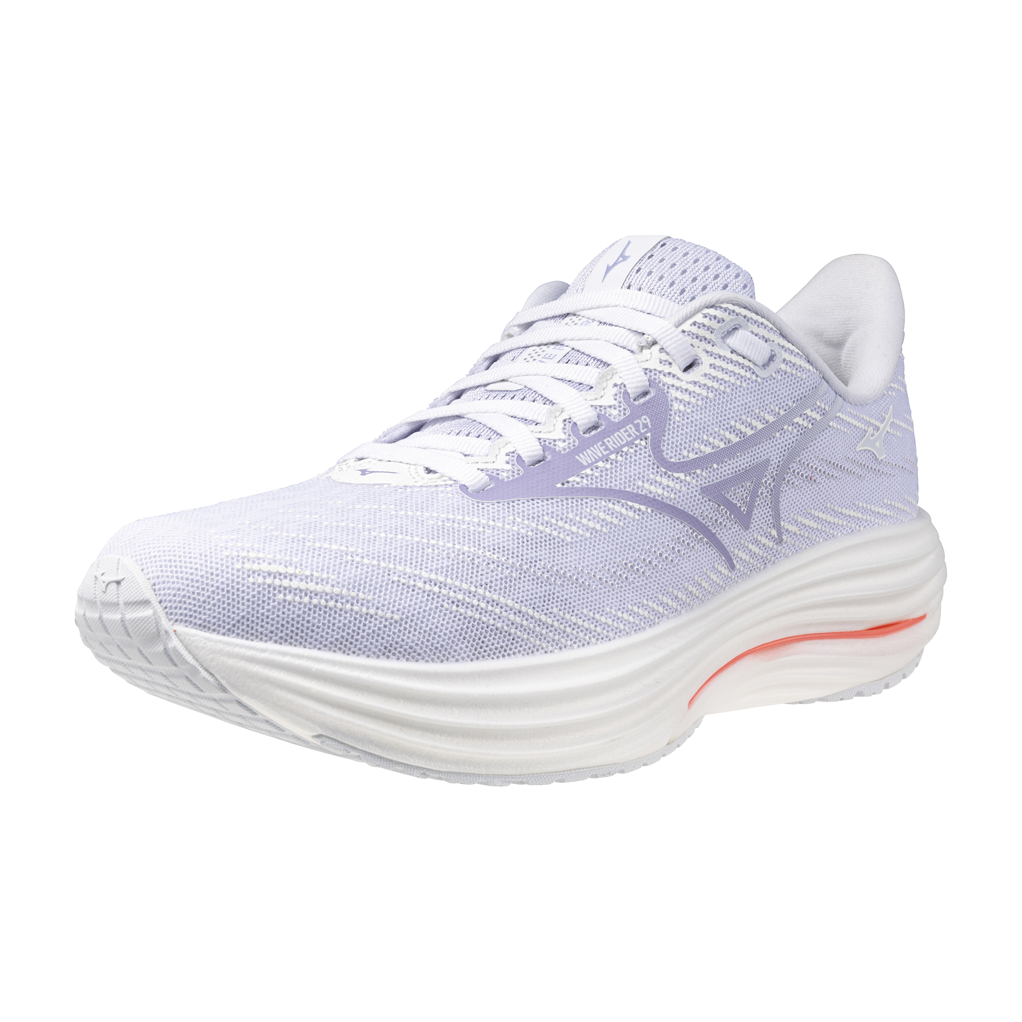 נעלי ריצה נשים דגם WAVE RIDER 29 Mizuno בצבע לבן