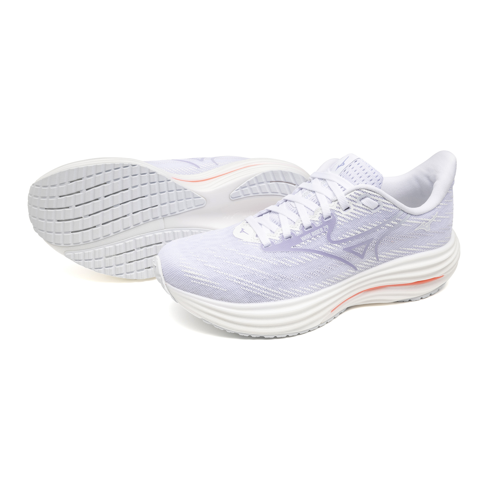 נעלי ריצה נשים דגם WAVE RIDER 29 Mizuno בצבע לבן