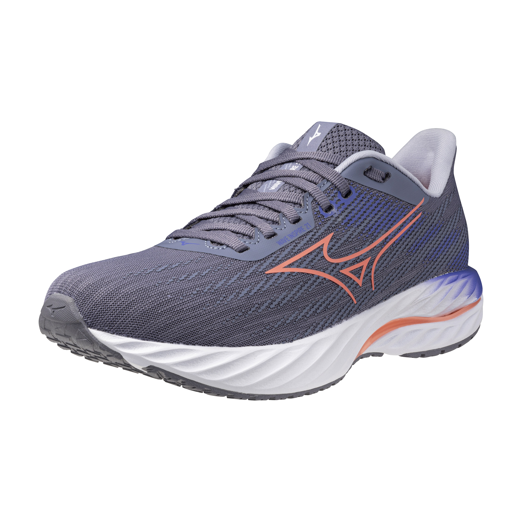 נעלי ריצה נשים דגם WAVE INSPIRE 21 Mizuno בצבע אפור תמונה משנית