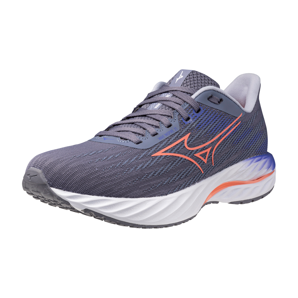 נעלי ריצה נשים דגם WAVE INSPIRE 21 Mizuno בצבע אפור