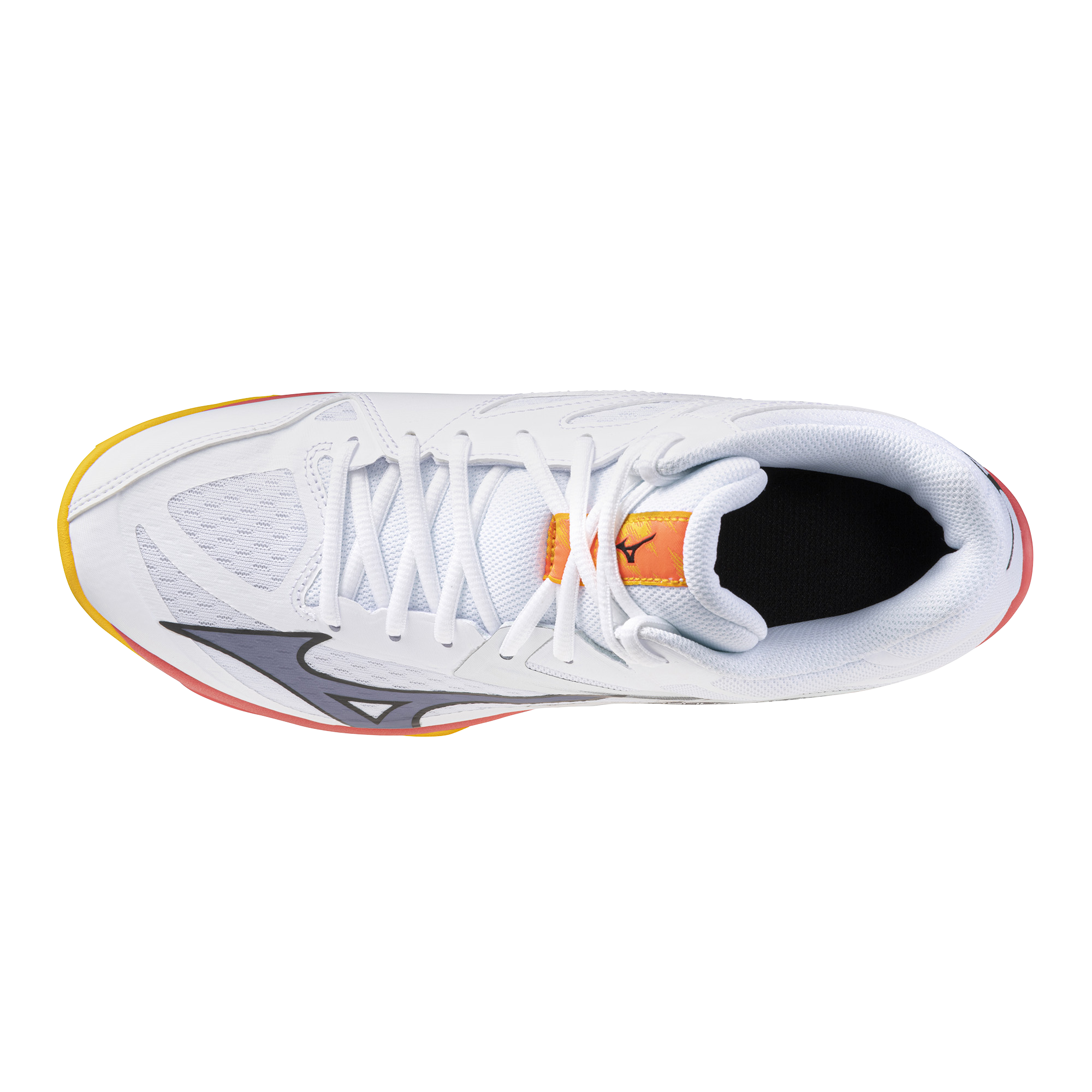 נעלי כדורעף יוניסקס דגם THUNDER BLADE Z MID Mizuno בצבע כתום/לבן