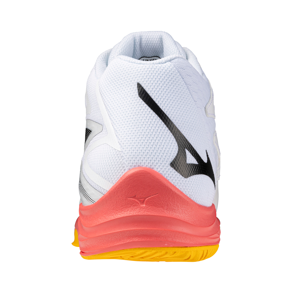 נעלי כדורעף יוניסקס דגם THUNDER BLADE Z MID Mizuno בצבע כתום/לבן