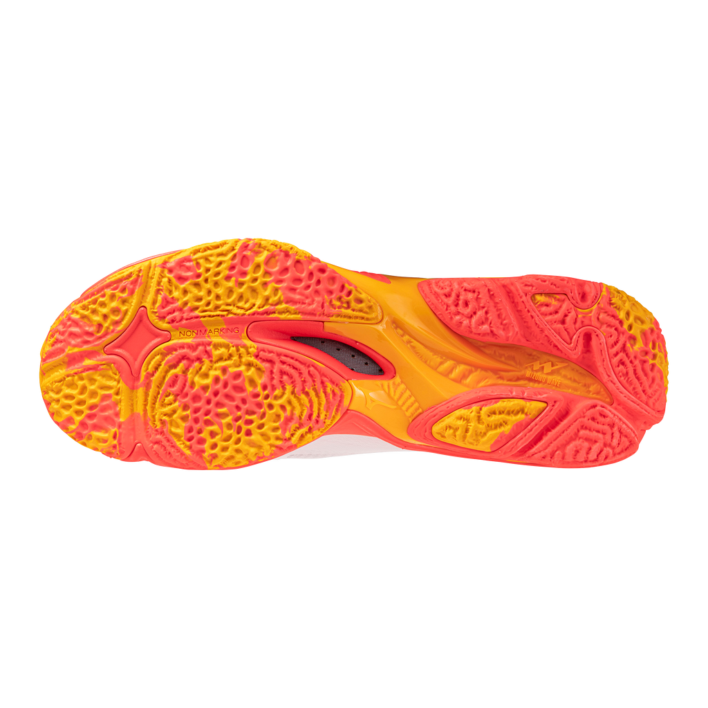 נעלי כדורעף יוניסקס דגם WAVE LIGHTNING Z8 Mizuno בצבע כתום/לבן