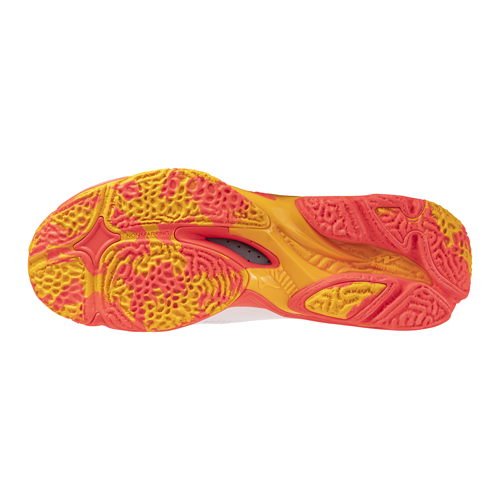 נעלי כדורעף יוניסקס דגם WAVE LIGHTNING Z8 Mizuno בצבע כתום/לבן