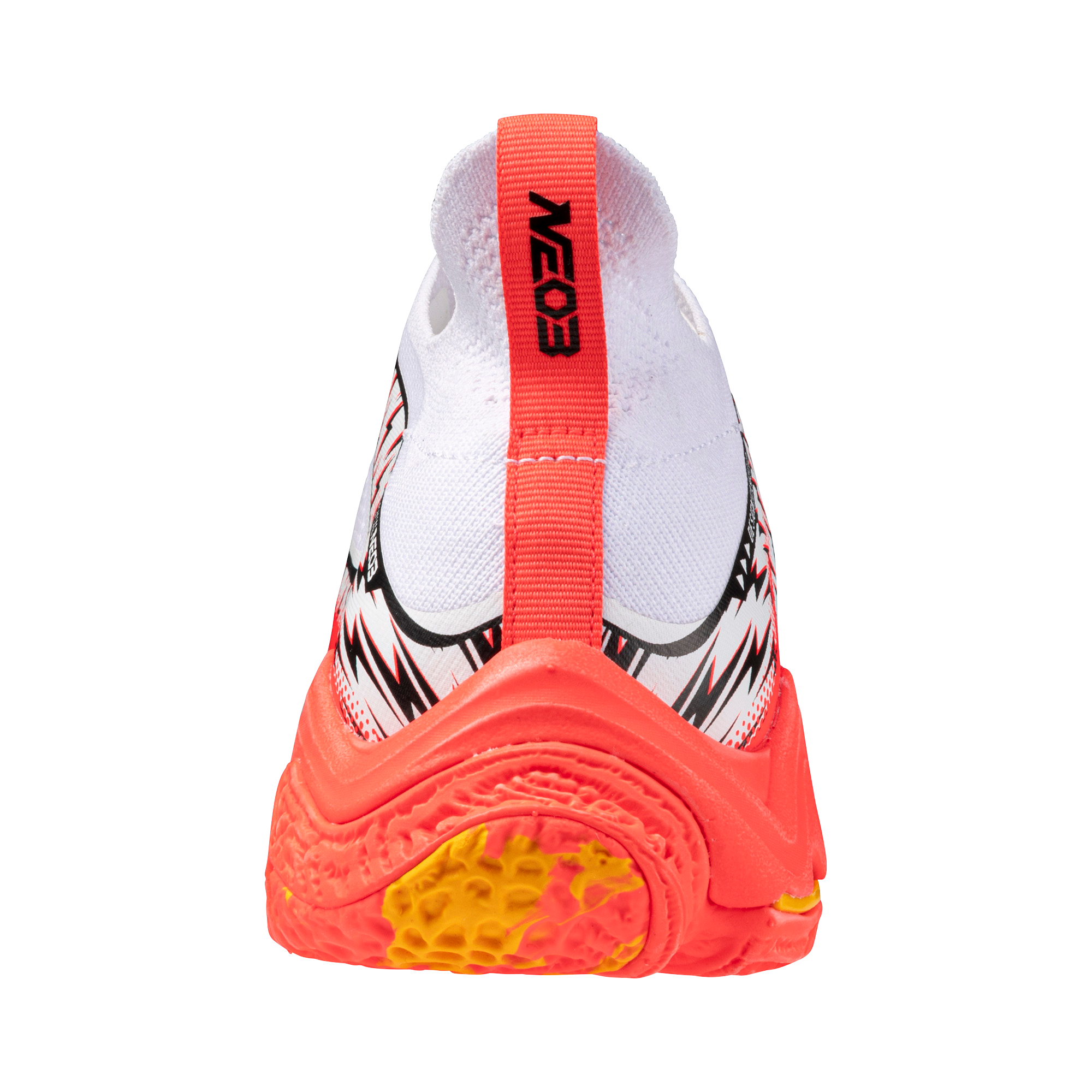 נעלי כדורעף יוניסקס דגם WAVE LIGHTNING NEO 3 Mizuno בצבע כתום/לבן