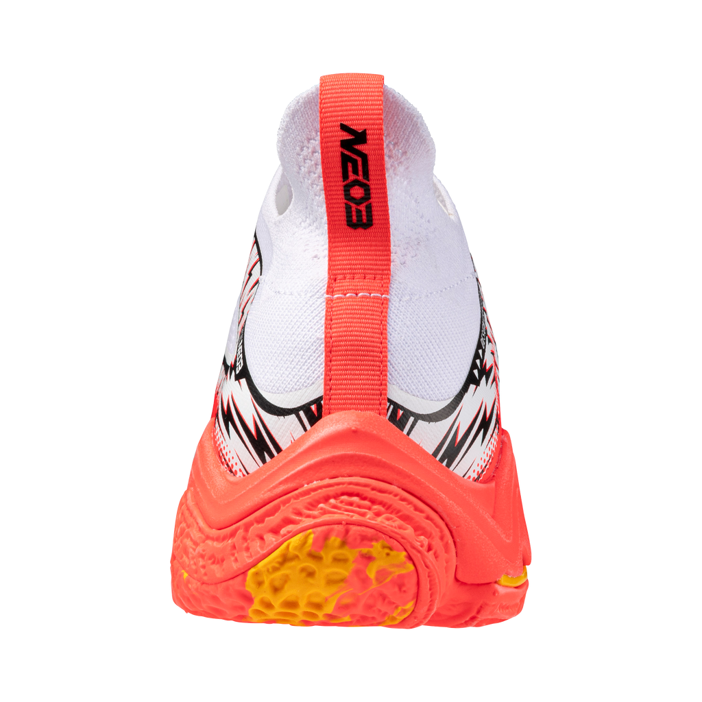 נעלי כדורעף יוניסקס דגם WAVE LIGHTNING NEO 3 Mizuno בצבע כתום/לבן