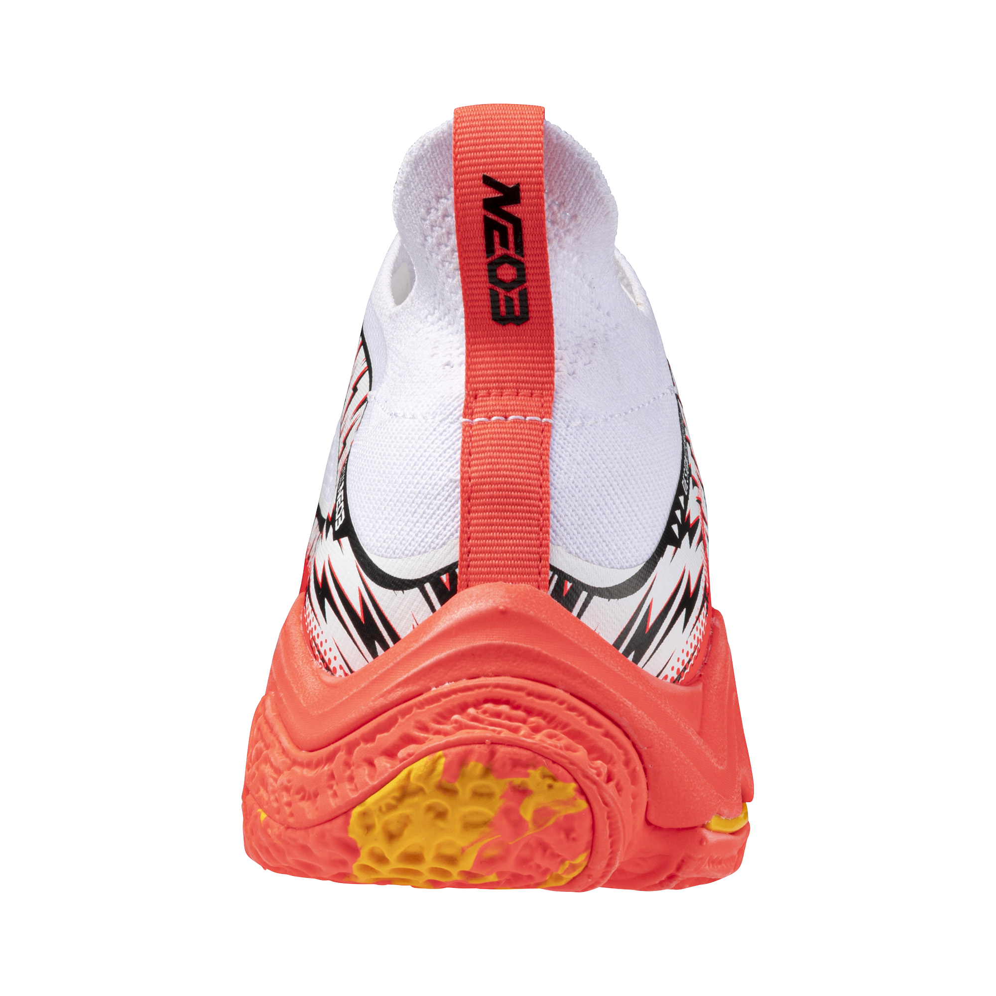 נעלי כדורעף יוניסקס דגם WAVE LIGHTNING NEO 3 Mizuno בצבע כתום/לבן