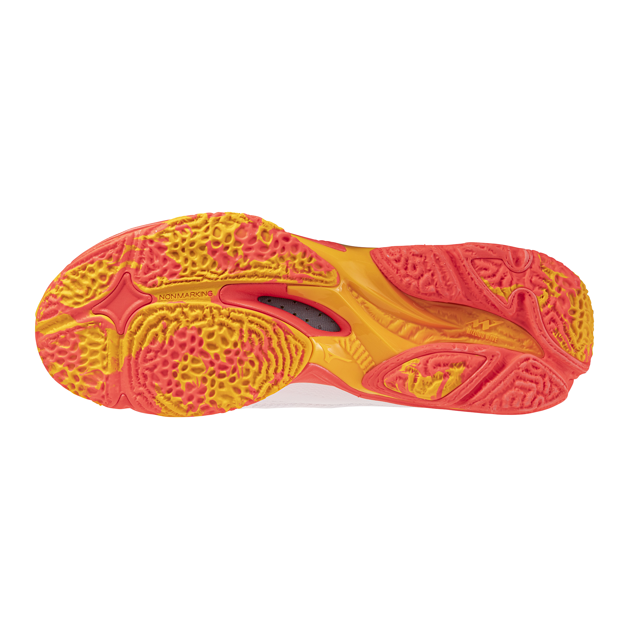 נעלי כדורעף יוניסקס דגם WAVE LIGHTNING Z8 MID Mizuno בצבע כתום/לבן