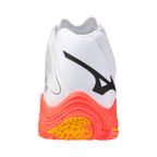 נעלי כדורעף יוניסקס דגם WAVE LIGHTNING Z8 MID Mizuno בצבע כתום/לבן