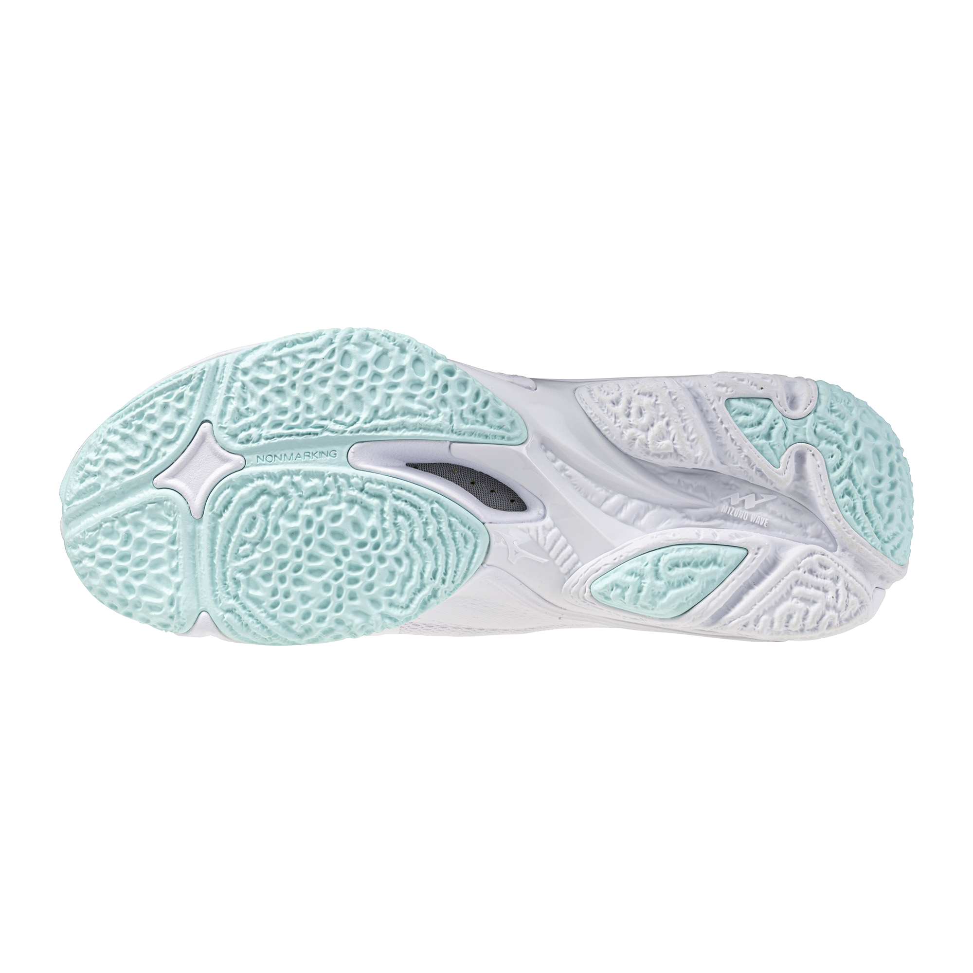 נעלי כדורעף נשים דגם WAVE LIGHTNING Z8 MID Mizuno בצבע תכלת/לבן