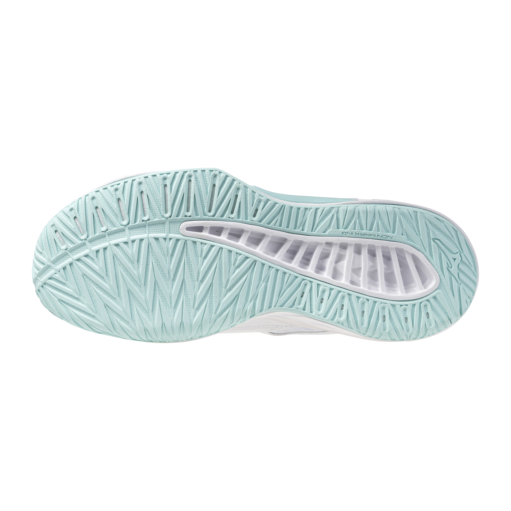 נעלי כדורעף נערים/נערות דגם MIZUNO LIGHTNING STAR Z7 Jr בצבע לבן תכלת