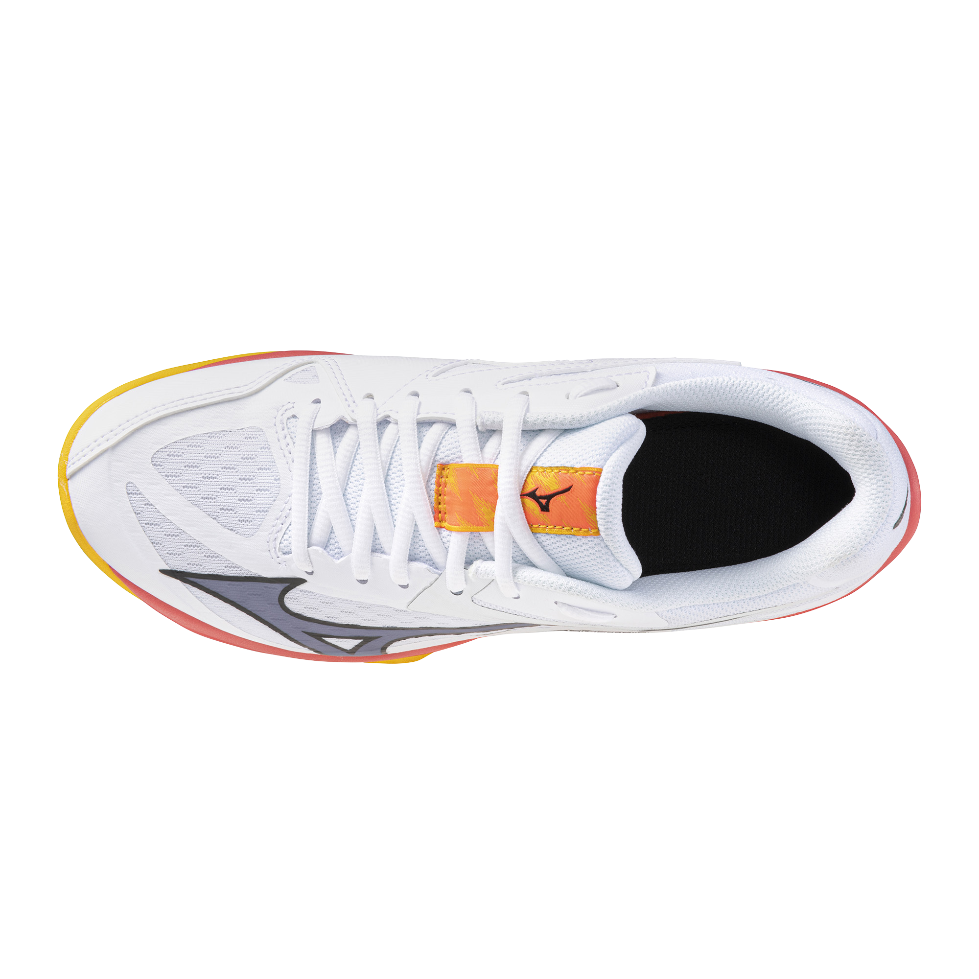 נעלי כדורעף נערים/נערות דגם MIZUNO LIGHTNING STAR Z7 Jr בצבע לבן כתום תמונה משנית