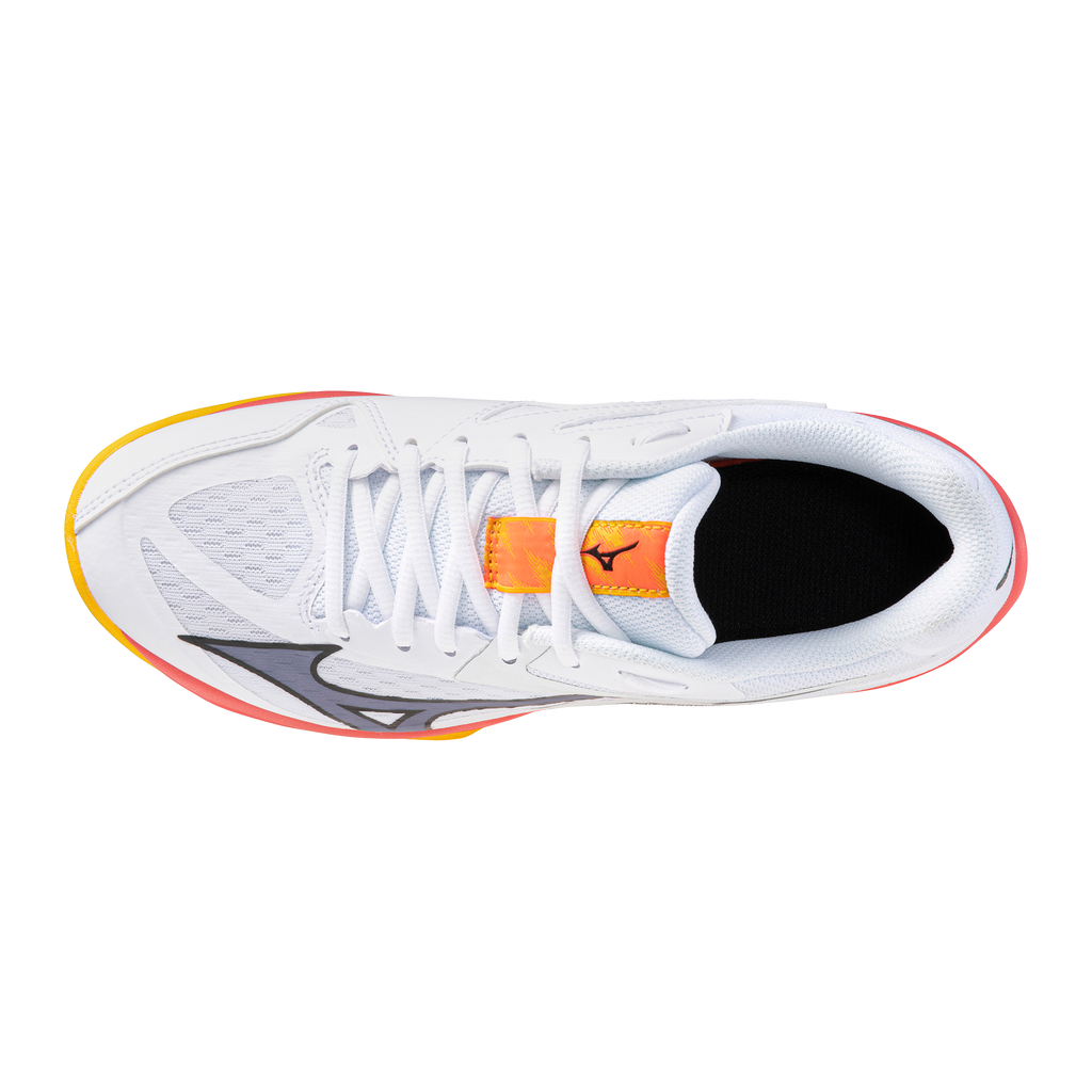 נעלי כדורעף נערים/נערות דגם MIZUNO LIGHTNING STAR Z7 Jr בצבע לבן כתום