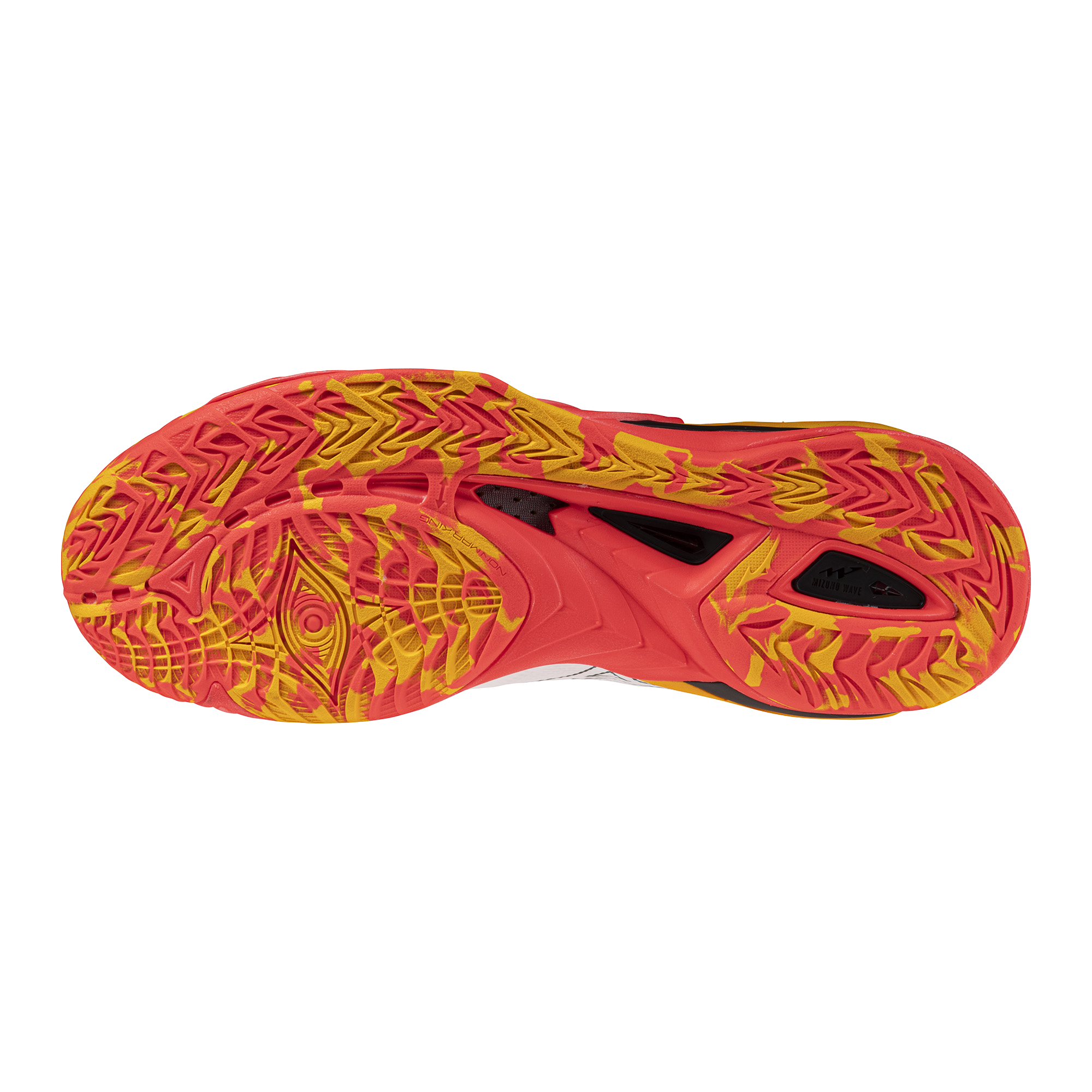 נעלי כדוריד יוניסקס דגם WAVE MIRAGE 5 Mizuno בצבע כתום/לבן