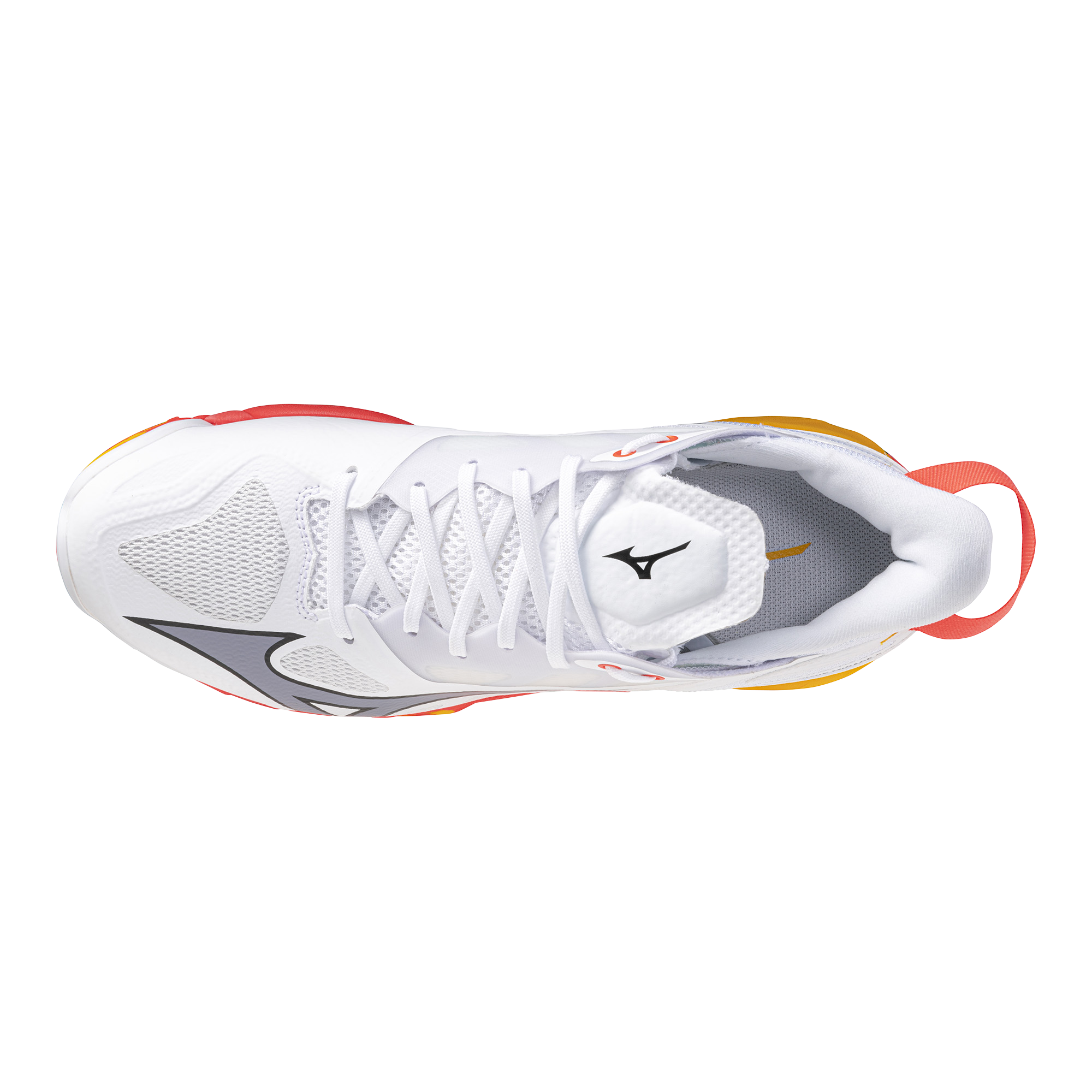 נעלי כדוריד יוניסקס דגם WAVE MIRAGE 5 Mizuno בצבע כתום/לבן