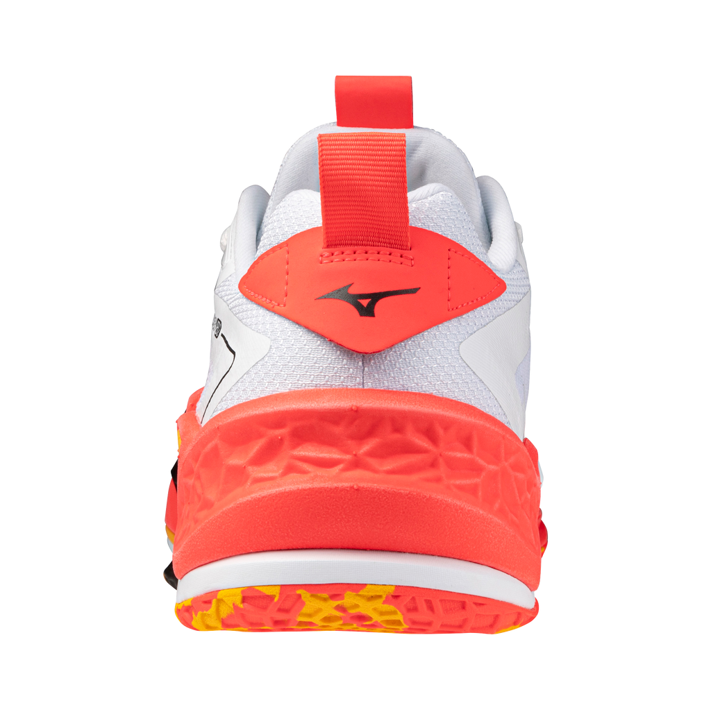 נעלי כדוריד יוניסקס דגם WAVE STEALTH NEO 2 Mizuno בצבע כתום/לבן
