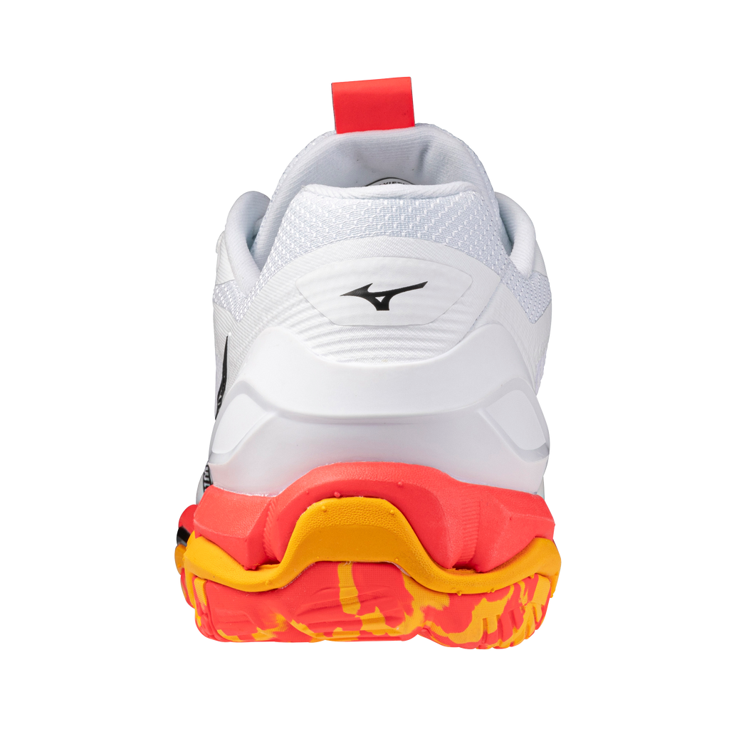 נעלי כדוריד יוניסקס דגם WAVE STEALTH 6 Mizuno בצבע כתום/לבן
