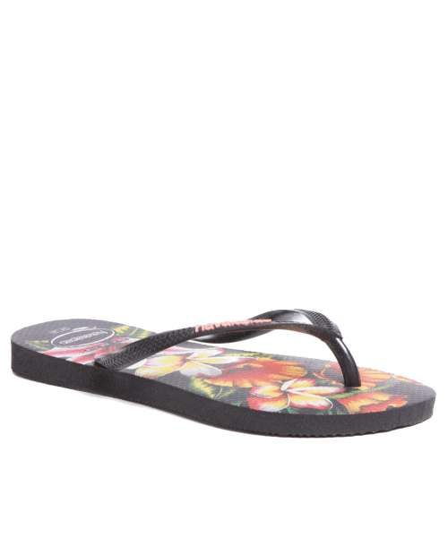 כפכפי SLIM FLORAL PRETO תמונה משנית